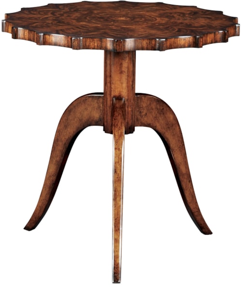 Modern Piecrust End Table