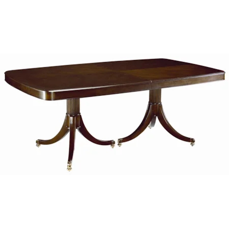 Double Pedestal Dining Table