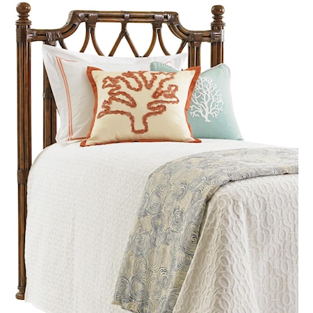 Island Breeze Rattan Headboard