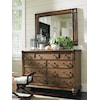 Tommy Bahama Home Bali Hai Breakers Double Dresser and Mirror Set