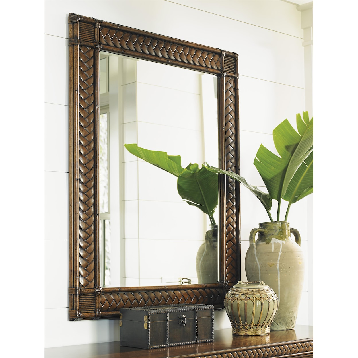 Tommy Bahama Home Bali Hai Breakers Double Dresser and Mirror Set
