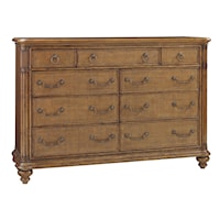 Breakers Double Dresser with Wire Management and Drop-Front Media Drawer