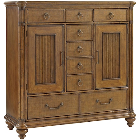 Balencia Gentleman's Chest with Two Doors and Adjustable Shelving
