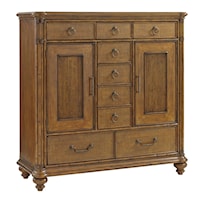 Balencia Gentleman's Chest with Two Doors and Adjustable Shelving