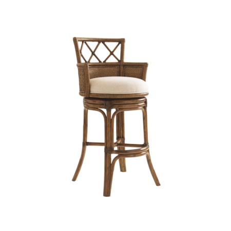 Customizable Kamala Bay Swivel Bar Stool