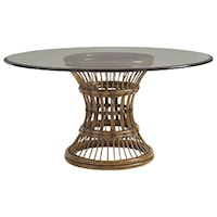 Latitude 48" Round Dining Table with Glass Top