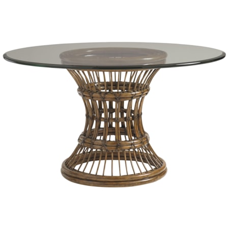 60" Round Glass Dining Table