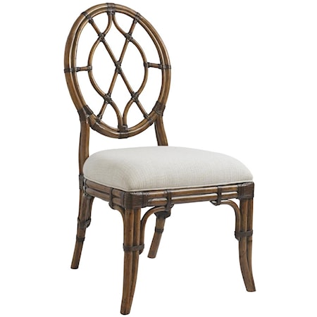 Customizable Cedar Key Oval Back Side Chair