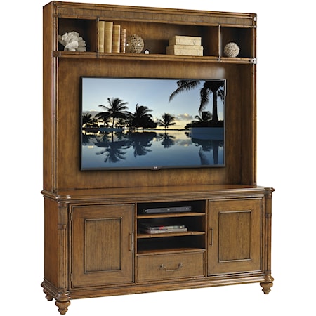 Pelican Cay Media Console and Hutch