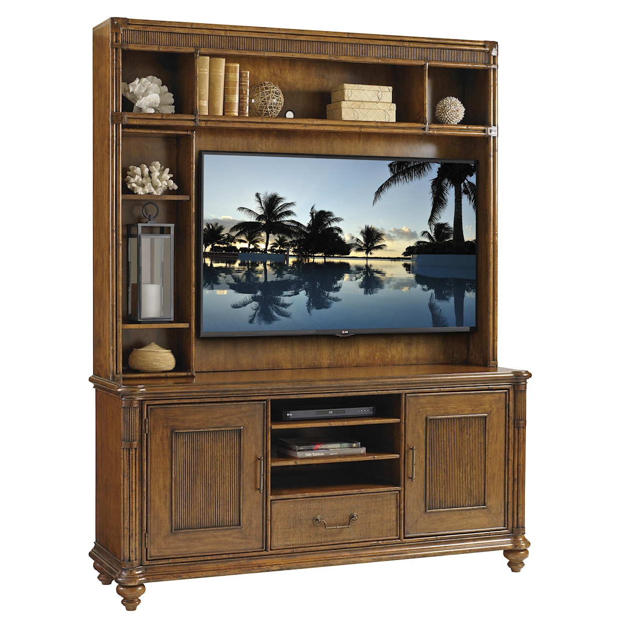 Tommy Bahama Home Bali Hai Pelican Cay Media Console and Hutch