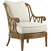 Ocean Breeze Chair with Exposed Rattan Details