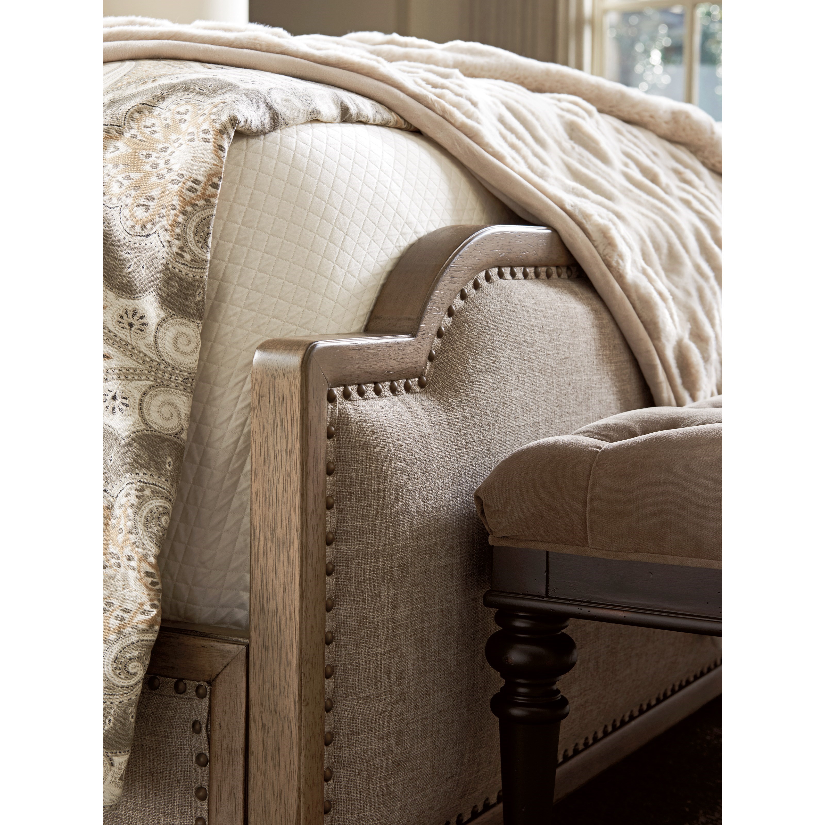 Tommy Bahama Home Cypress Point Stone Harbour Upholstered Bed 6/0 California