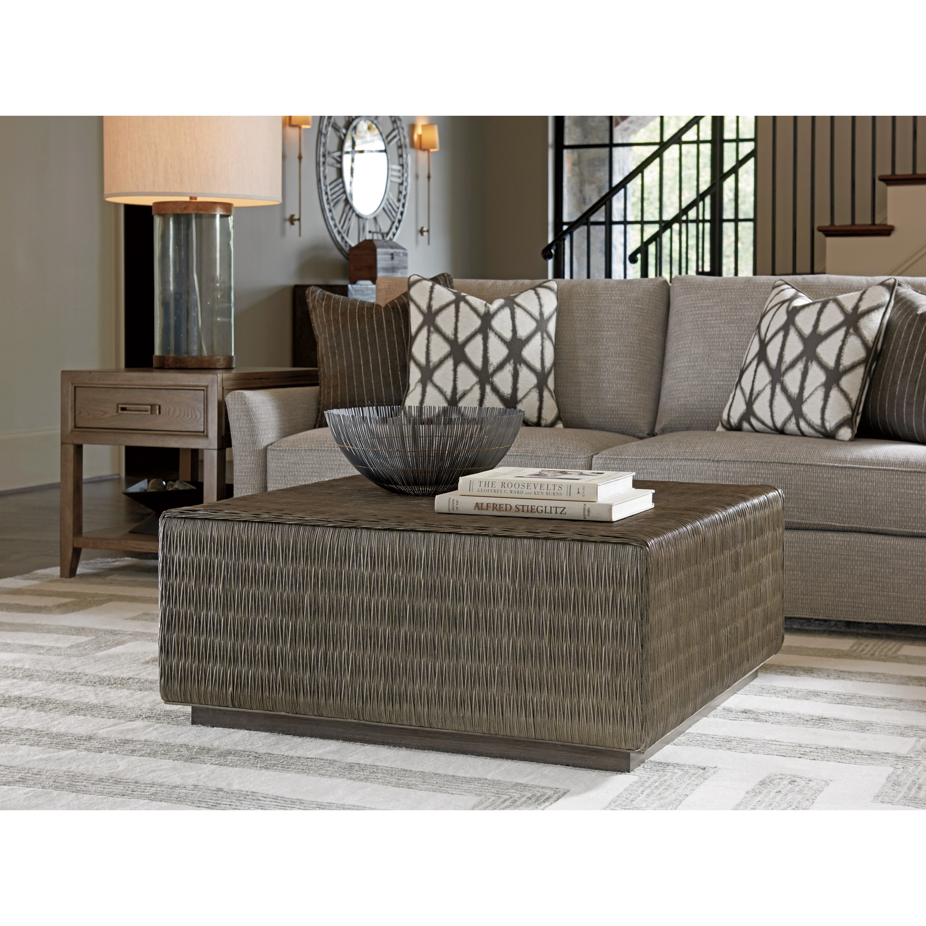 Tommy Bahama Home Cypress Point Seawatch Woven Cocktail Table