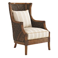 Loose Back Wicker Rum Beach Chair