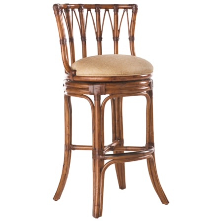 Quickship South Beach Swivel Bar Stool