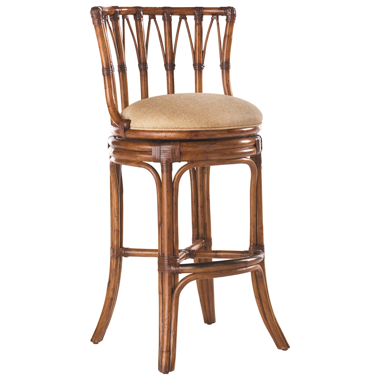 Tommy Bahama Home Island Estate Quickship South Beach Swivel Bar Stool