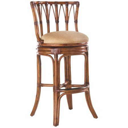 Quickship South Beach Swivel Bar Stool