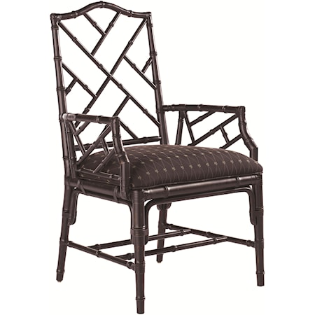 Customizable Ceylon Arm Chair