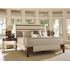 Tommy Bahama Home Island Fusion Mandarin Upholstered Panel Bed 5/0 Queen