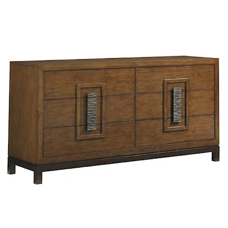 Heron Island Asian-Inspired Dresser with Six Drawers