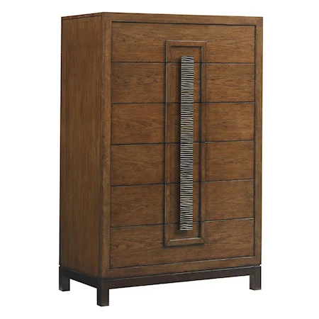 Java Asian-Inspired Drawer Chest with Six Drawers