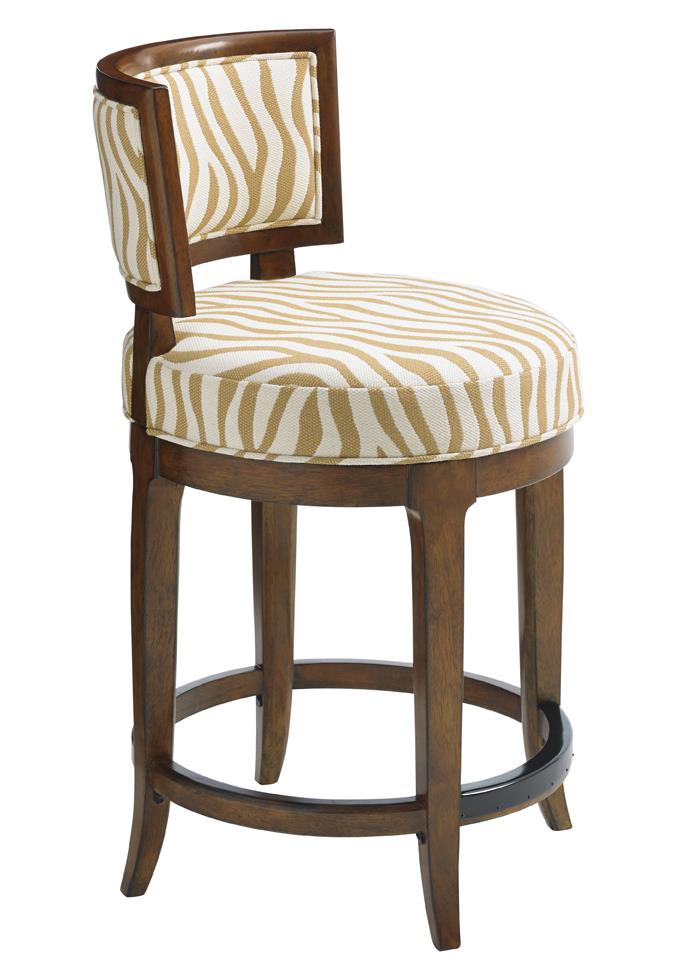 Macau Customizable Swivel Counter Stool