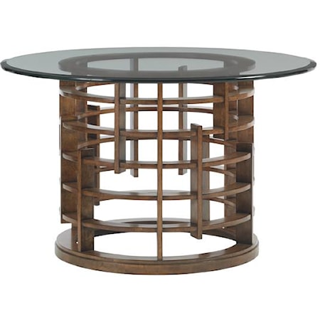 Meridien Dining Table with 60" Glass Top