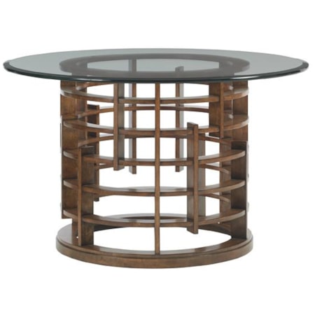 Meridien Dining Table with 60" Glass Top