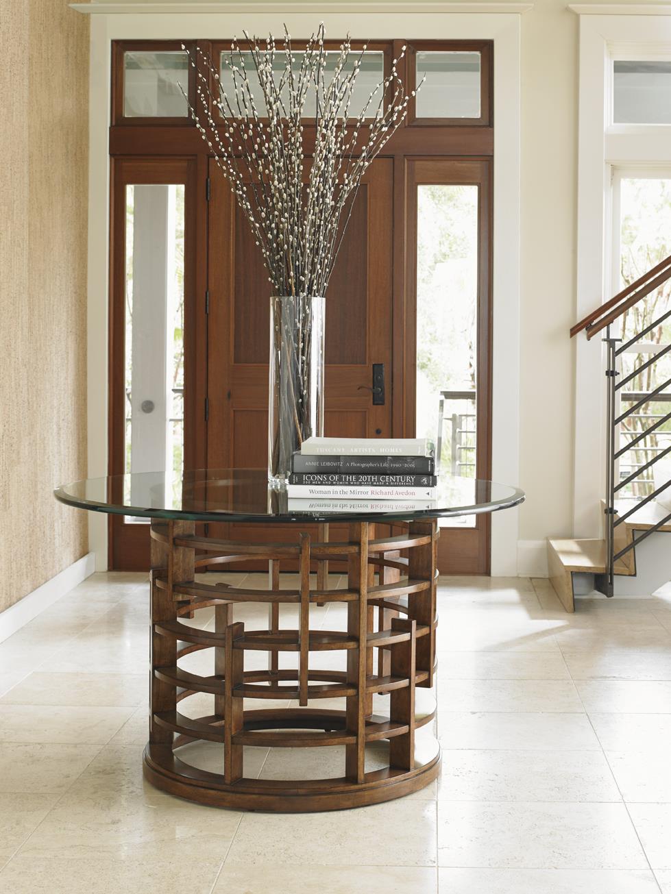 Meridien Dining Table with 60" Glass Top
