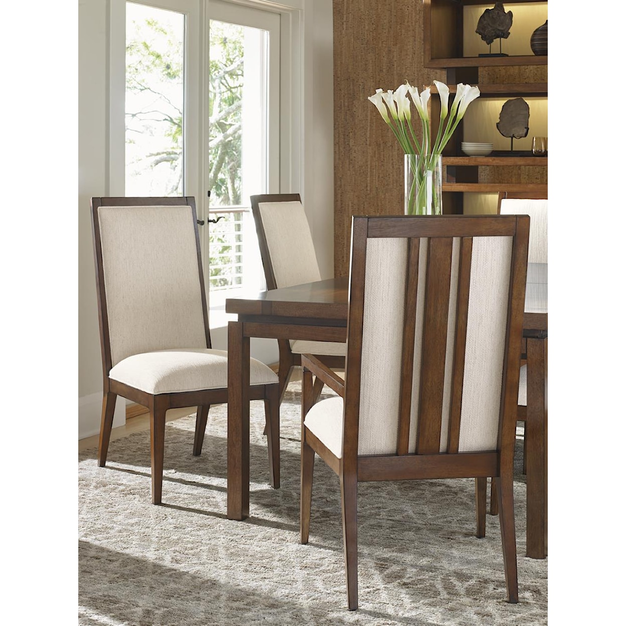 Tommy Bahama Home Island Fusion Natori Slat Back Side Chair