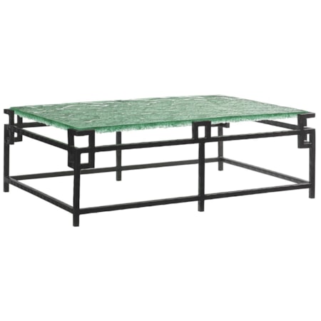 Hermes Reef Glass Top Cocktail Table