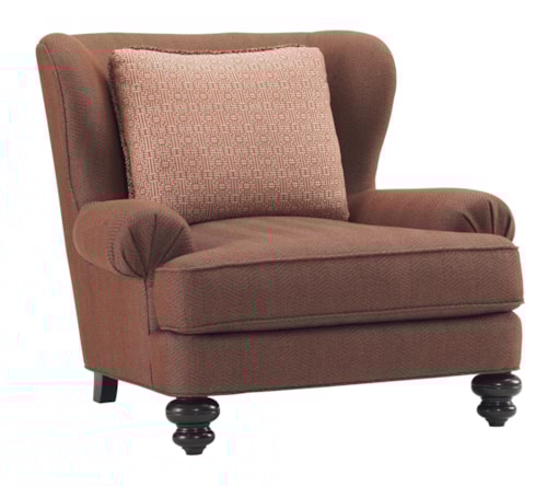 Kent Wing Chair with English Arms