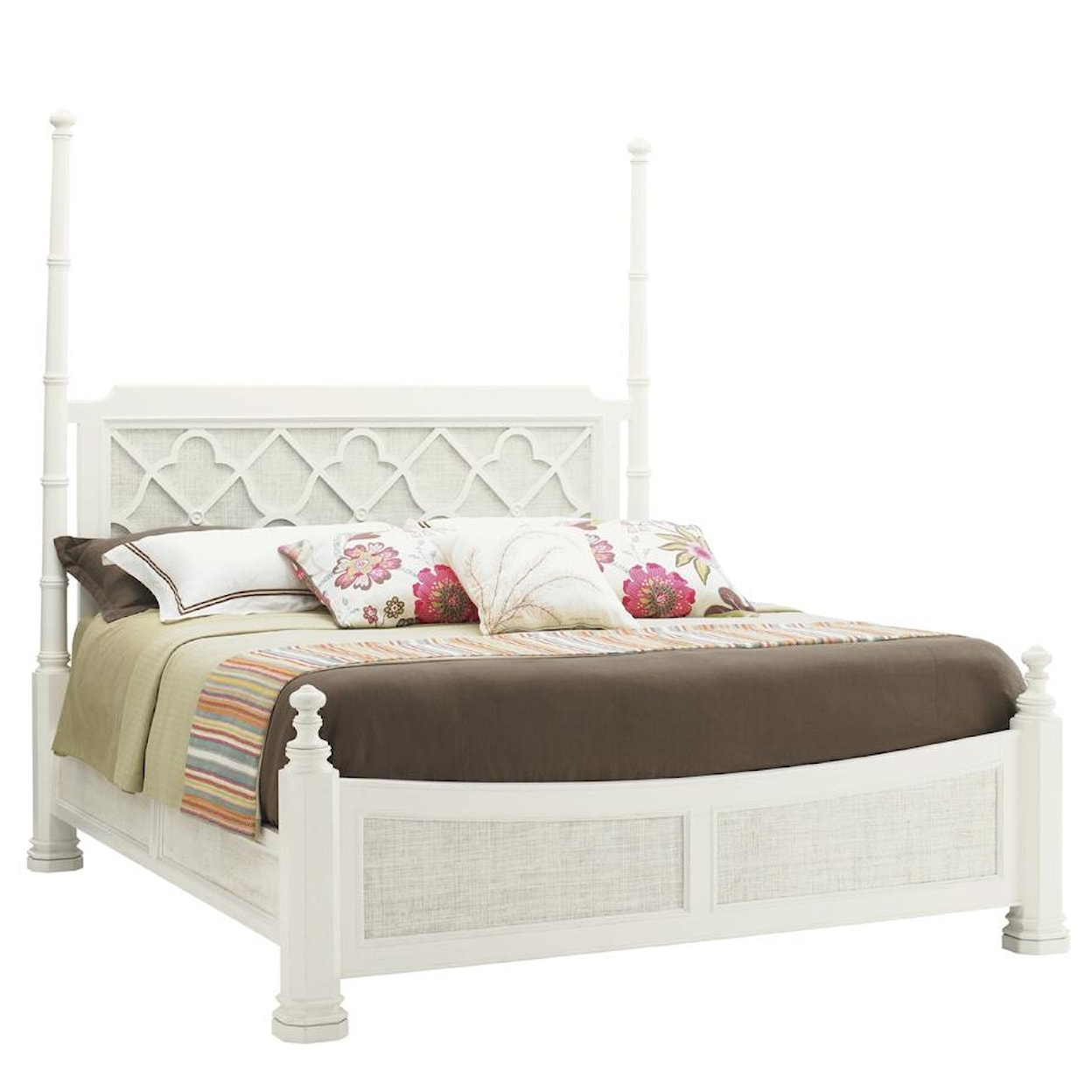 Tommy Bahama Home Ivory Key King Southampton Poster Bed