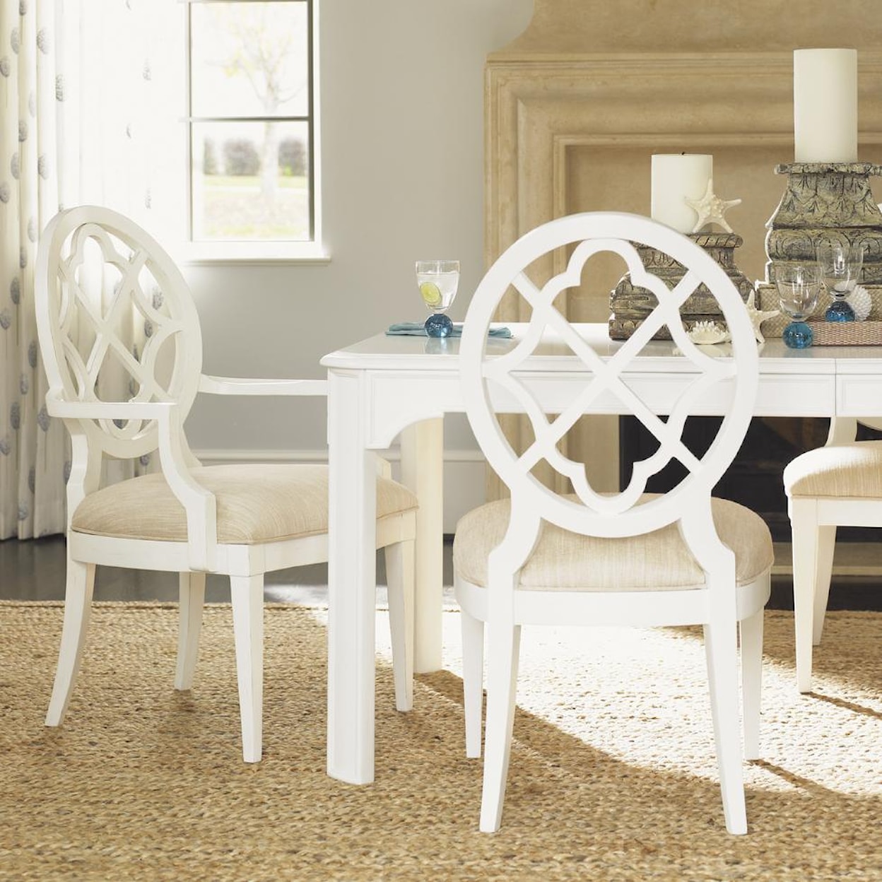 Tommy Bahama Home Ivory Key <b> Customizable </b> Mill Creek Side Chair