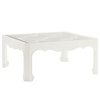 Tommy Bahama Home Ivory Key Cassava Cocktail Table with Glass Insert