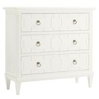 Somers Isle Hall Chest with Bamboo Overlays on Drawer Fronts