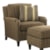 Tommy Bahama Home Kilimanjaro Bishop Chair with Padded Arm Caps and Nailhead Trim