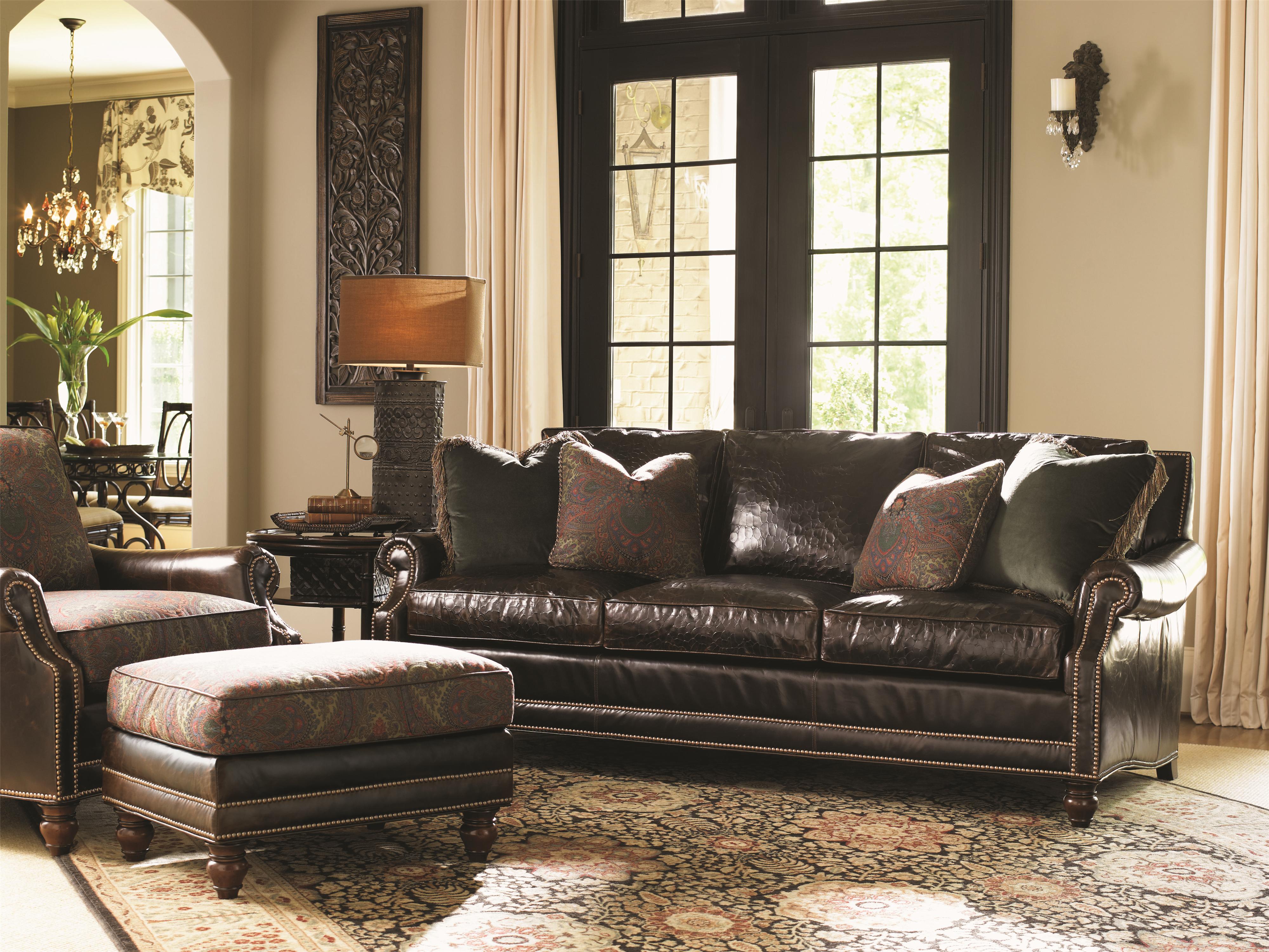 Tommy bahama leather couch online