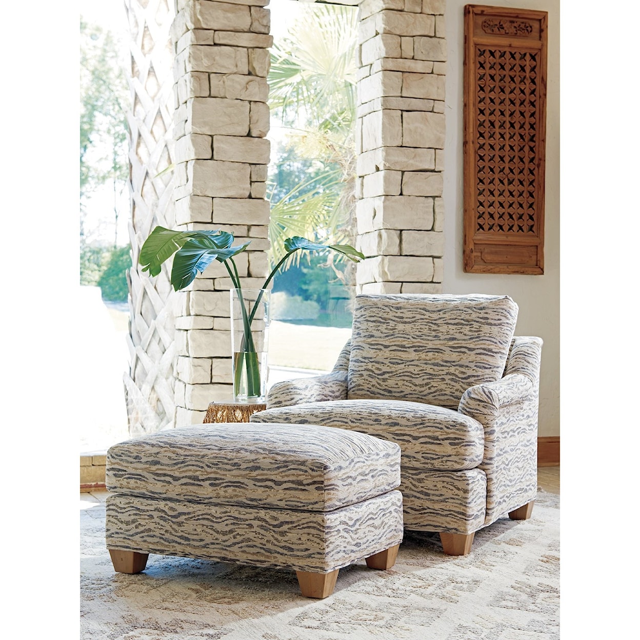 Tommy Bahama Home Los Altos Barton Ottoman