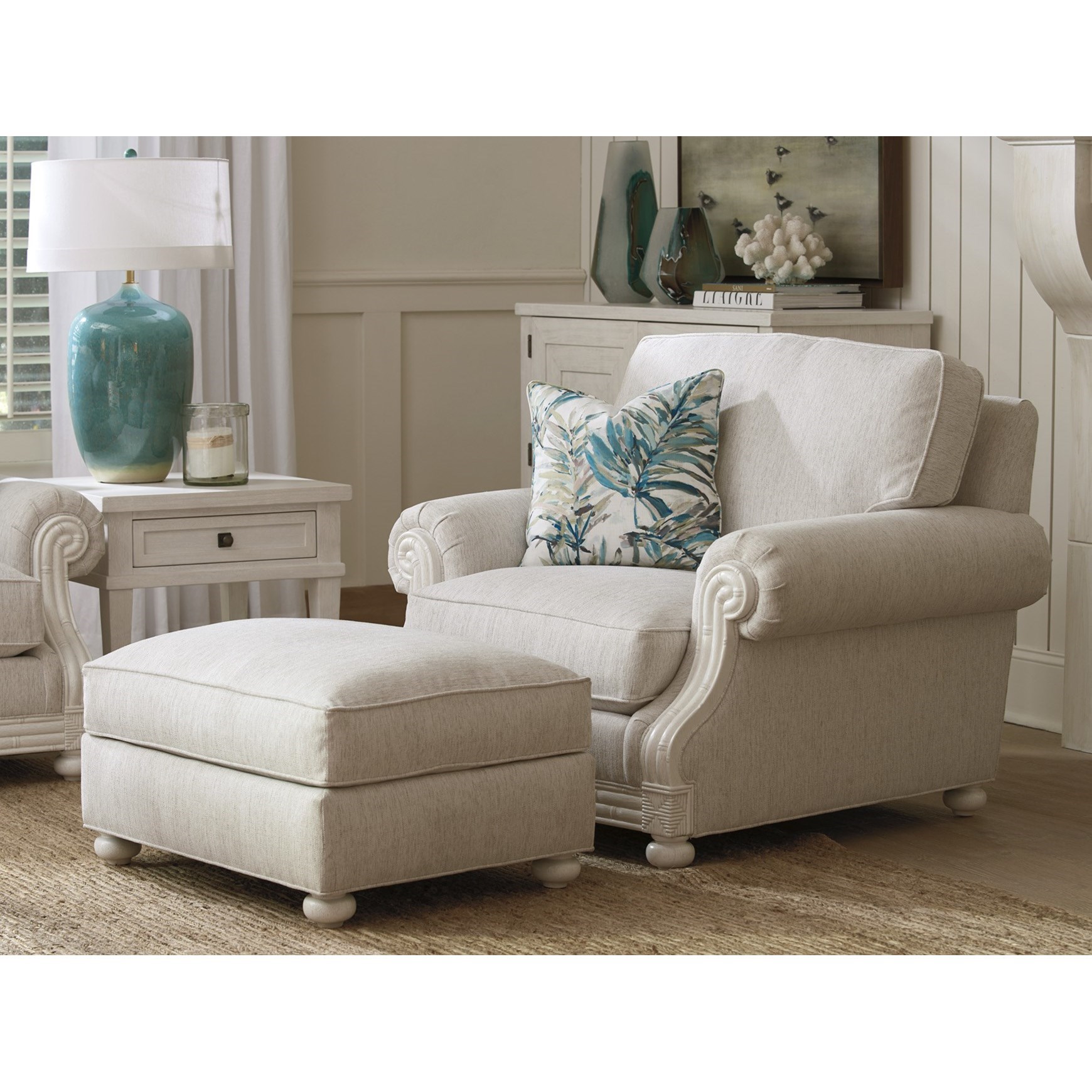 Coral Gables Ottoman