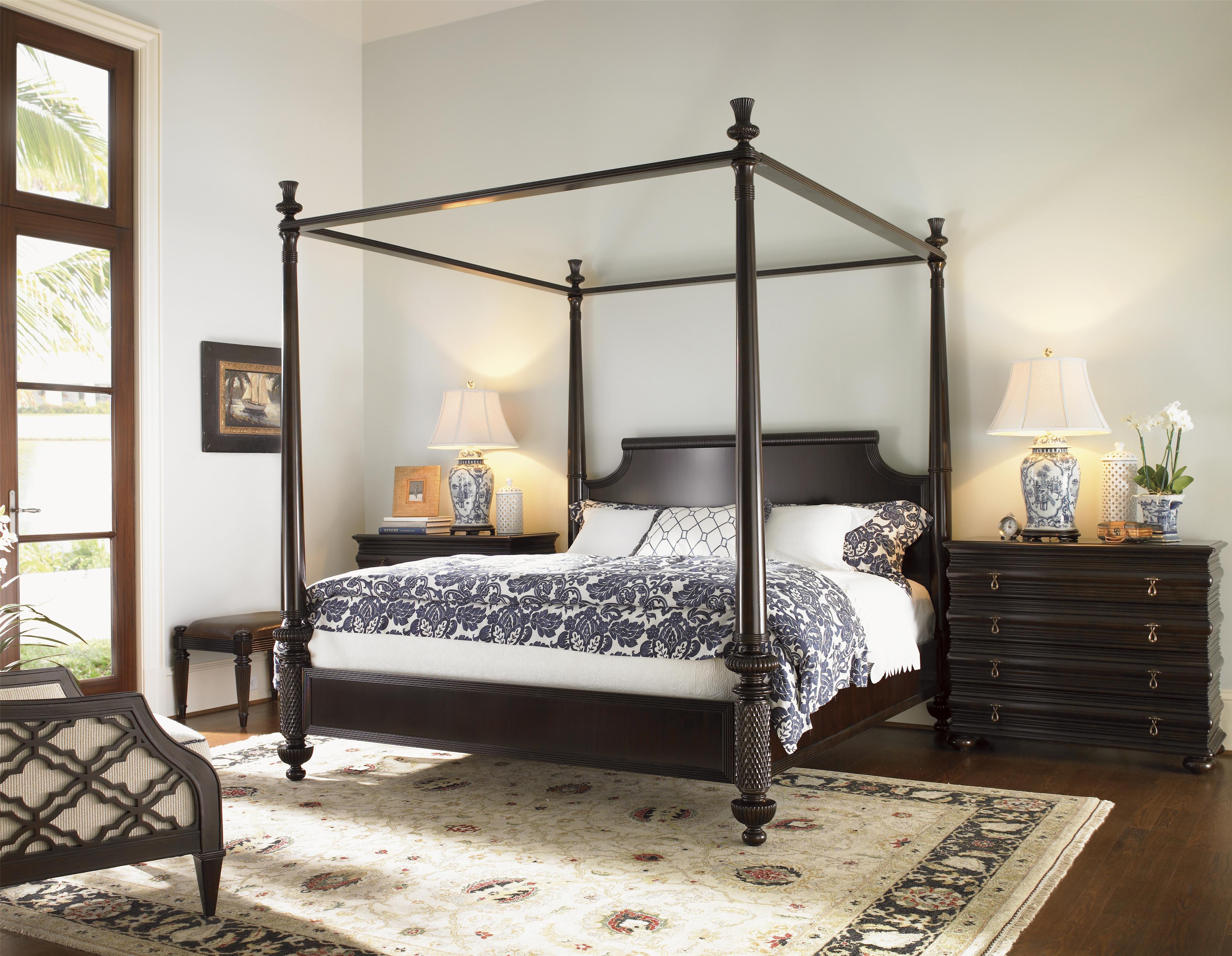 Tommy Bahama Home Royal Kahala Queen Diamond Head Bed