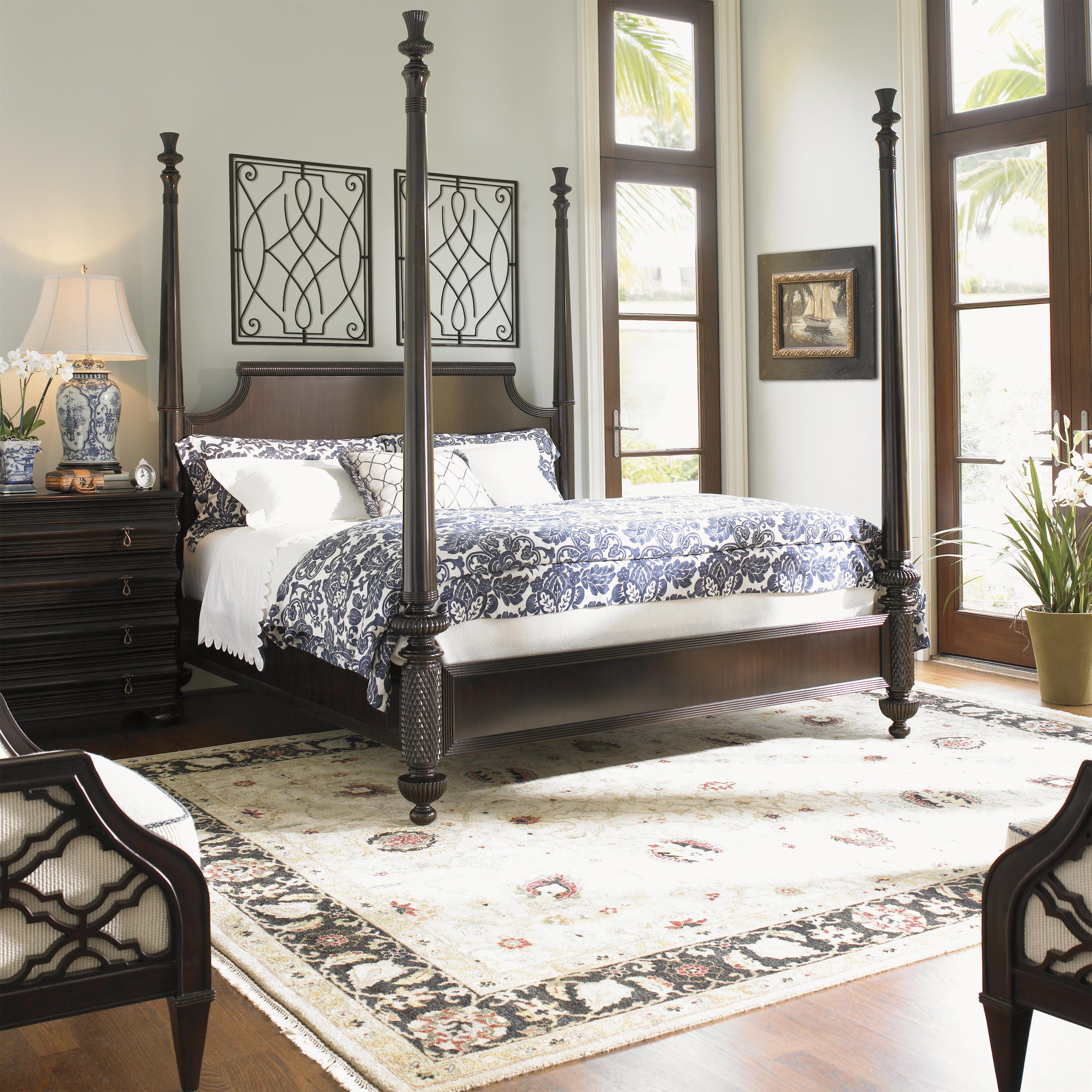 Tommy Bahama Home Royal Kahala Queen Diamond Head Bed