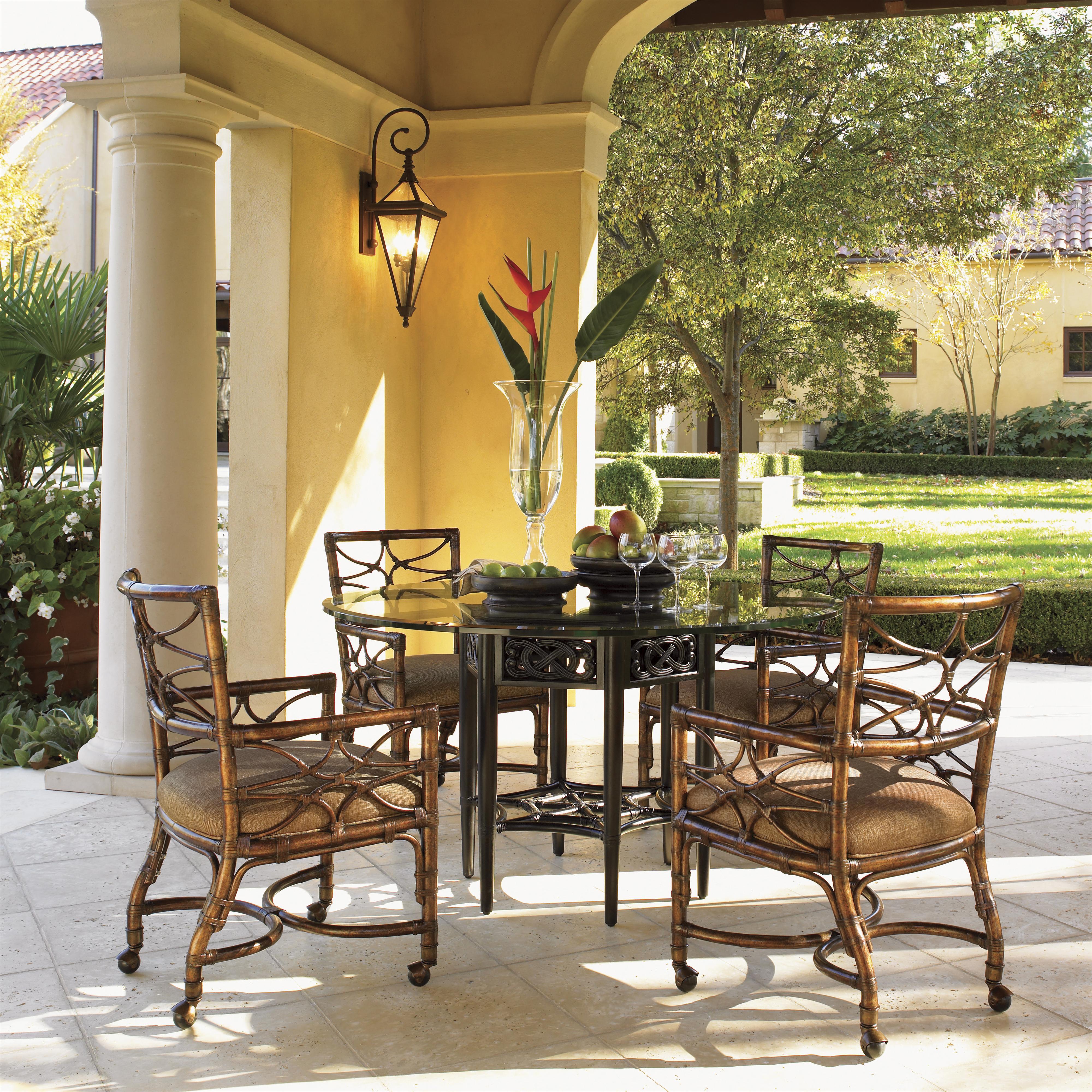 Tommy Bahama Home Royal Kahala 54" Sugar and Lace Table