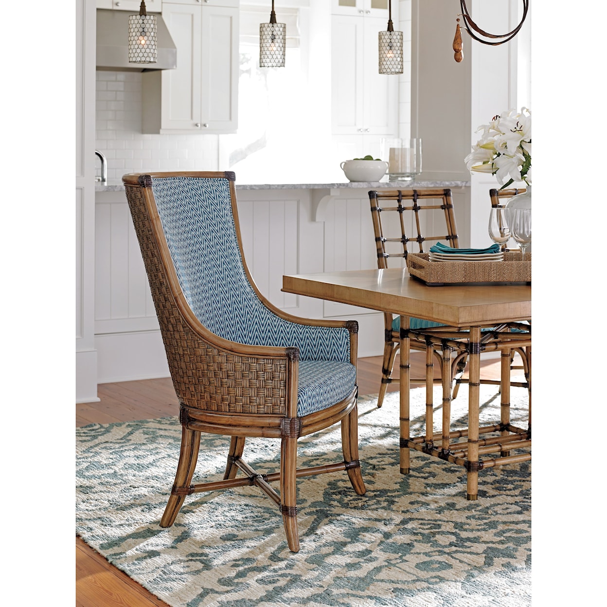 Tommy Bahama Home Twin Palms Customizable Balfour Host Chair