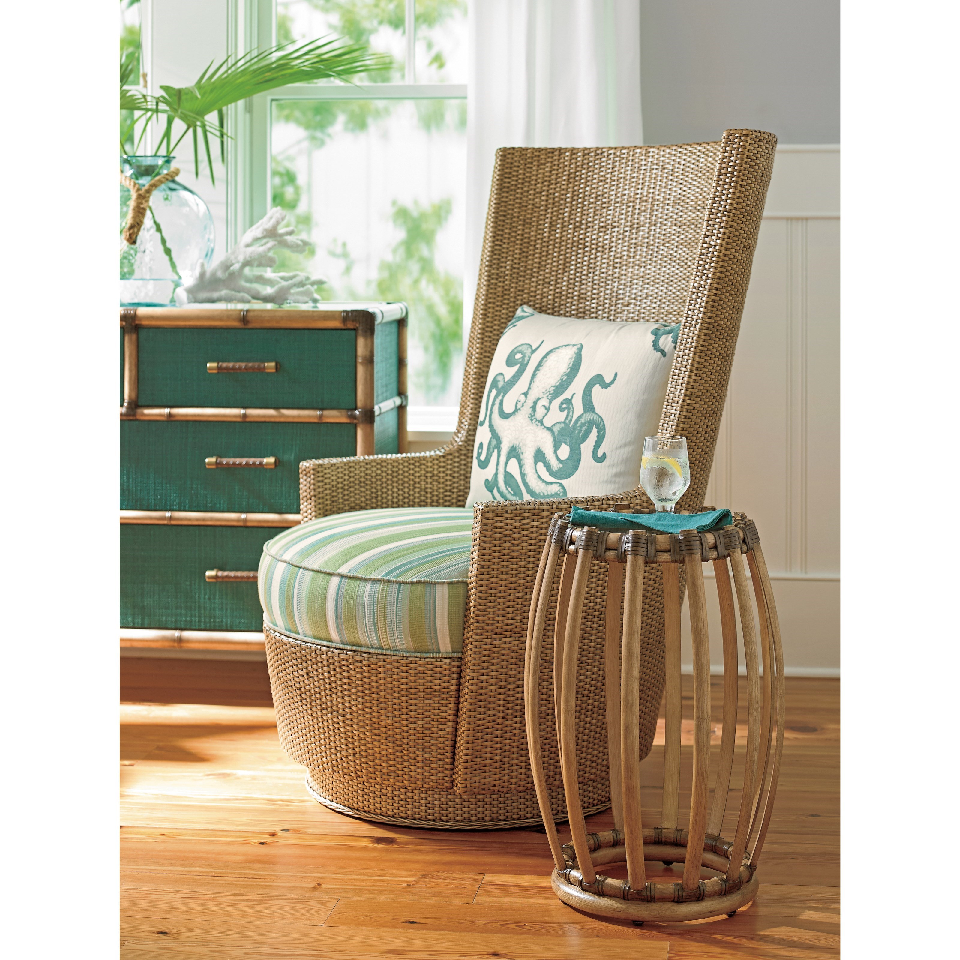 Tommy Bahama Home Twin Palms Weston Accent Table