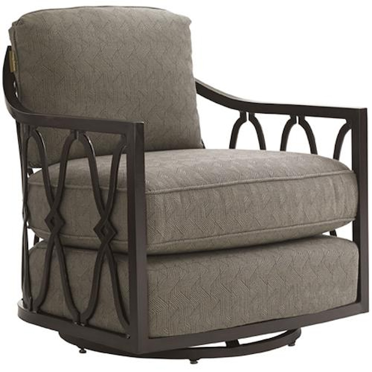 Tommy Bahama Outdoor Living Black Sands Outdoor Swivel Tub Chair