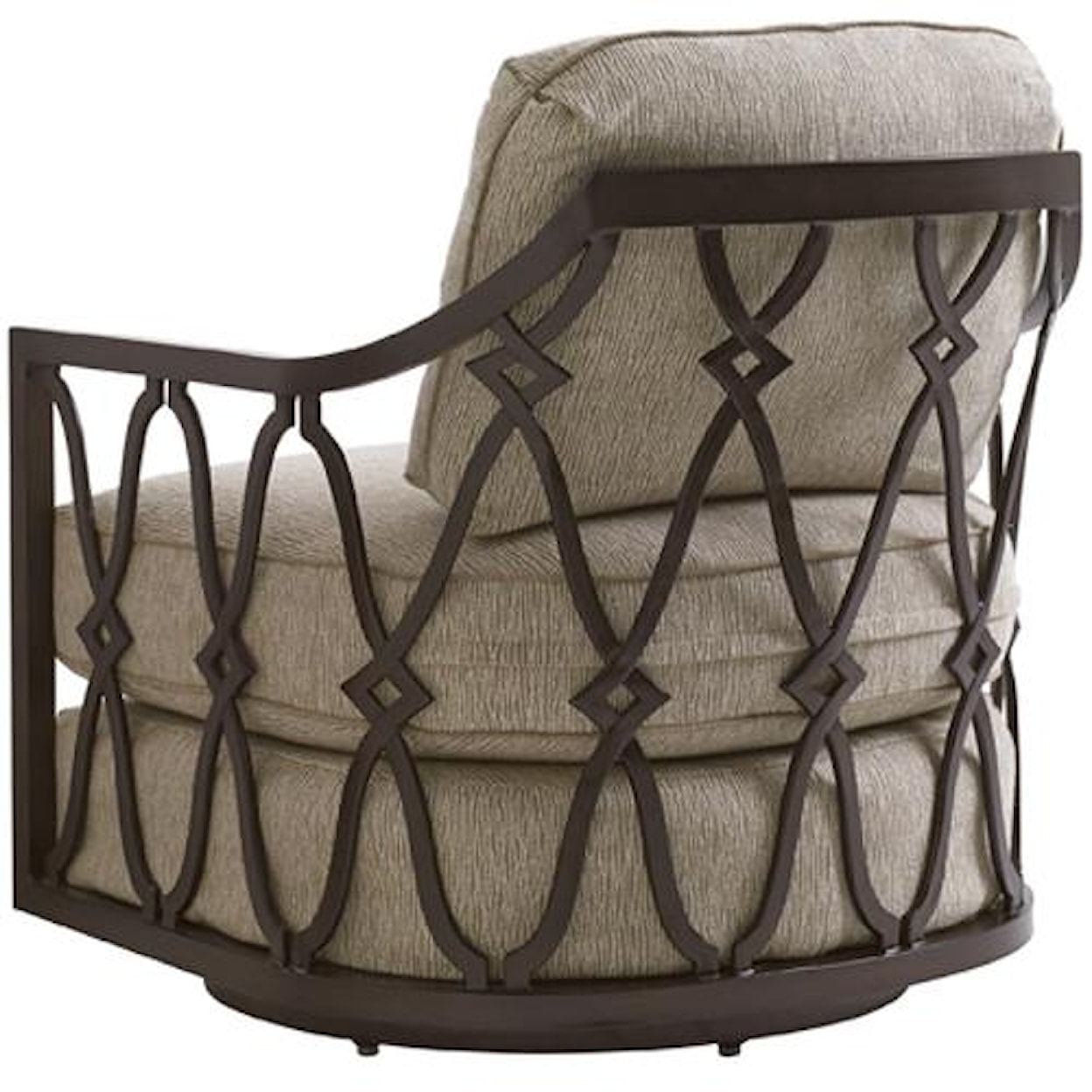 Tommy Bahama Outdoor Living Black Sands Outdoor Swivel Tub Chair