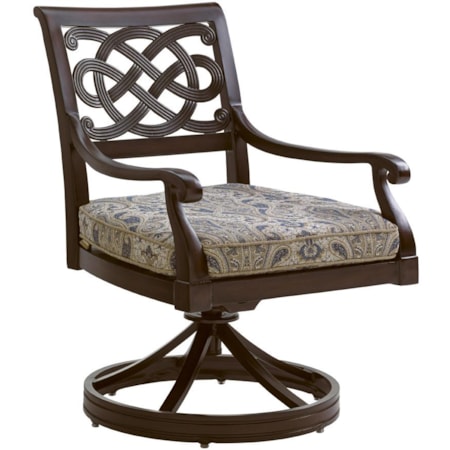 Outdoor Swivel Rocker Dining Chair