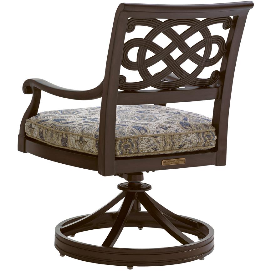 Tommy Bahama Outdoor Living Black Sands Outdoor Swivel Rocker Dining Chair