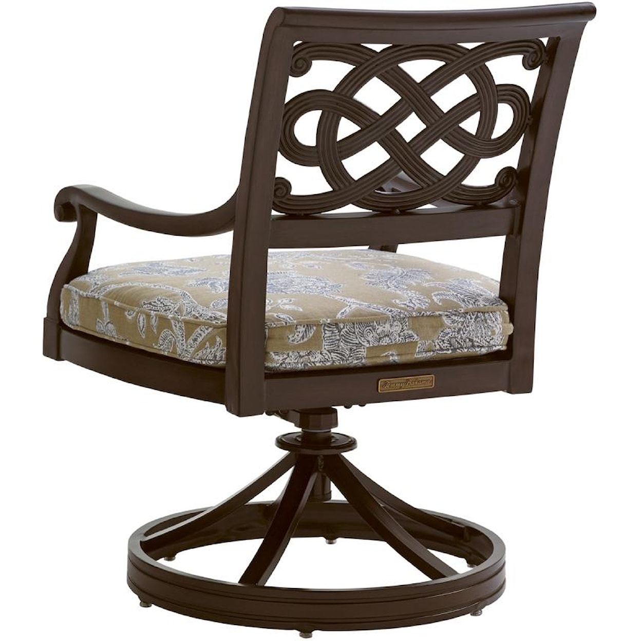 Tommy Bahama Outdoor Living Black Sands Outdoor Swivel Rocker Dining Chair